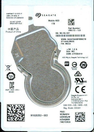 St1000lm035 1rk172 123 mcc3 - st1000lm035,,