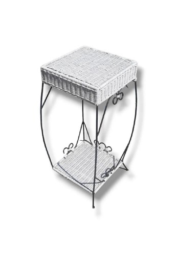 Colonna portavaso ferro - portavaso, vimini