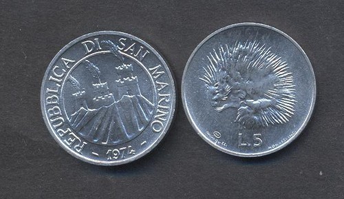 San marino lire 1974 il - 5,