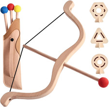 Set Arco E Frecce per Bambini, Arco E Frecce in Legno, Set Di Tiro Con L' per Ba