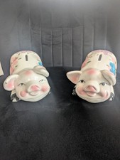 Pair Of Ceramic Piggy Banks