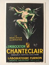Mich Cartolina pubblicitaria CHANTECLAIR carte postale L'EMBROCATION