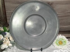  PIATTO CENTROTAVOLA PELTRO  DIAM 33 PUNZONATO PESO 0,850Kg