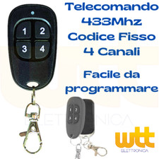 Telecomando radiocomando per cancello universale apricancello garage 433 92 MHz