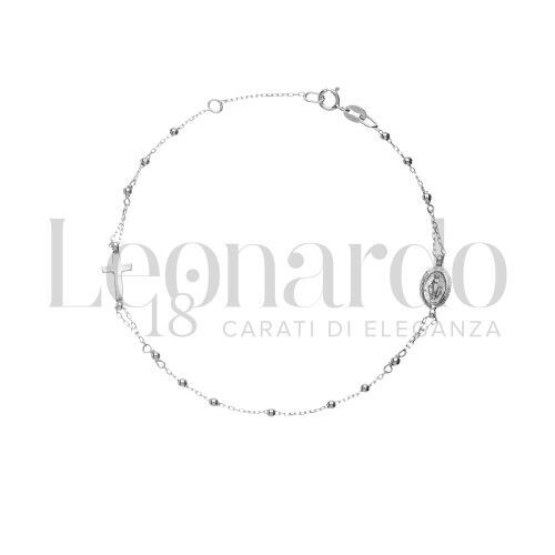 Bracciale rosario unisex oro - bracciale,