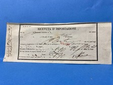 RICEVUTA D'IMPOSTAZIONE REGNO