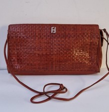 Borsa Fendi Originale Vintage In Pelle Intrecciata