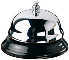 💚Campanello Da Tavolo Lucido in Metallo per Reception Albergo Hotel Ristorante