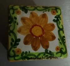 IDEA CASA - PORTA GIOIE - CERAMICA - FATTO A MANO - 8 X 8 CM