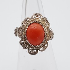 Antico 800 Anello Argento Con