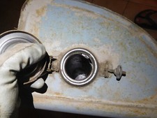 PIAGGIO APE AB AC calessino SERBATOIO BENZINA TAPPO RUBINETTO FUEL TANK 125 175 