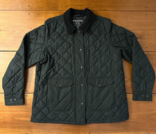 Filson Giacca Trapuntata Mile Marker Uomo XL Stile 11020245 Grigio Navy Made In USA