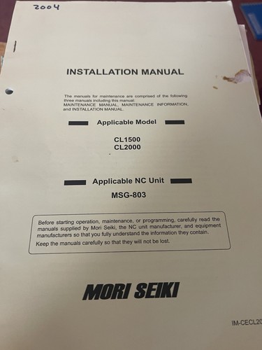 Manuali mori seiki - mori,