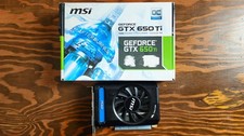 MSI NVIDIA GeForce GTX 650 Ti GPU Graphics Card (N650TI-1GD5/OCV4)