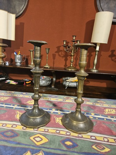 Coppia candelabri ottone - coppia,