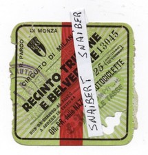 RARISSIMO BIGLIETTO  MONZA