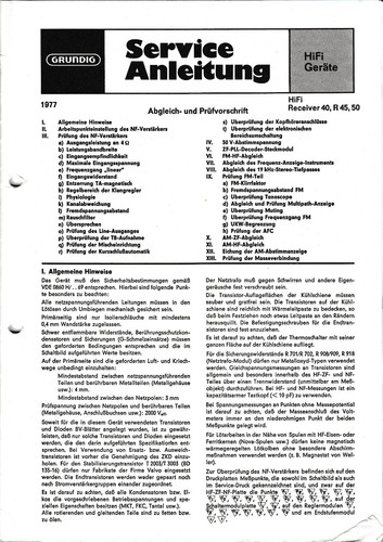 Manuale servizio per - di,