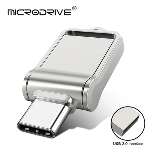 Pendrive mini metallo usb otg - pendrive,