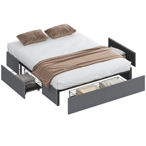 Homcom letto matrimoniale con - homcom,