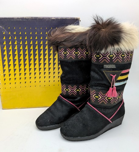 Vintage tecnica fur ski boots - tecnica,