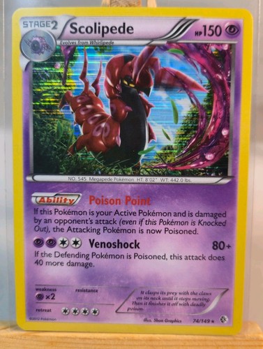 Scolipede 149 holo - scolipede,