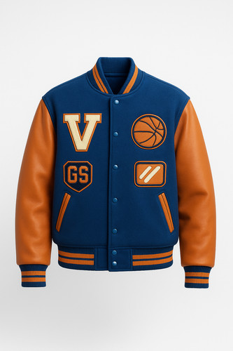 Giacca varsity blu - giacca, con