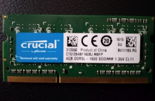 4gb ram crucial notebook - 4gb,