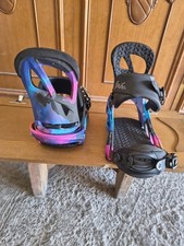 Burton Scribe Re-Flex Tg. M Attacchi Snowboard Donna Bindings 4x4 4x2 Channel