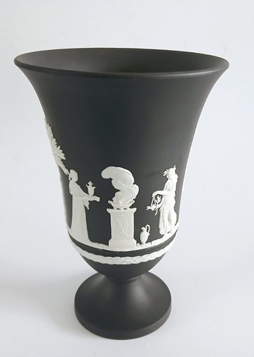Vaso wedgwood diaspro nero - vaso,