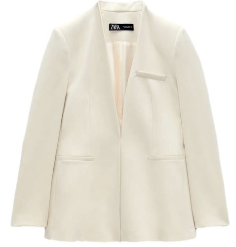 Blazer zara donna ecrù - blazer,
