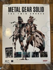 Metal Gear Solid Twin Snakes GameCube poster promozionale raro