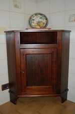 MOBILE  ANGOLARE ARTE POVERA FATTO A MANO CON LEGNO ANTICO 1 ANTA 1 VANO 