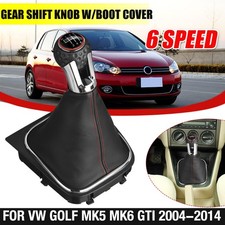 Pomello Del Cambio a 6M Manuale Per VW Golf MK5 MK6 GTI 04-14 Con Copri-cuffia