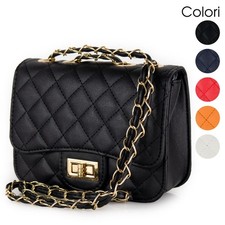 Borsetta trapuntata tracolla catena piccola borsa da donna passeggio per ragazza