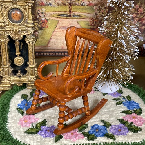 Sedia dondolo vintage legno - dondolo,