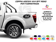 COPPIA ADESIVI 4X4 OFF ROAD decalcomanie per PICK UP FUORISTRADA