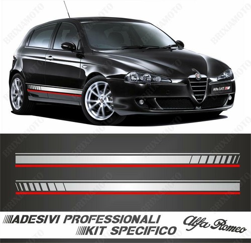 Adesivi strisce fiancate alfa - adesivi,