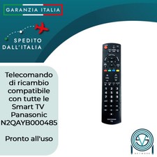 Telecomando TV Panasonic Viera TV LCD LED Plasma Come Originale Pronto all'uso