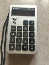 Calcolatrice Sanyo CX-8007 Anni 80 ---USATA---