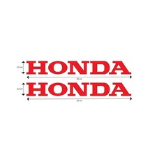 Coppia Adesivi HONDA per