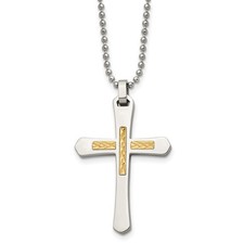 Ciondolo croce taglio diamante