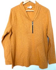 bellissimo maglione misto cotone CREATION L taglia L/42 giallo ocra