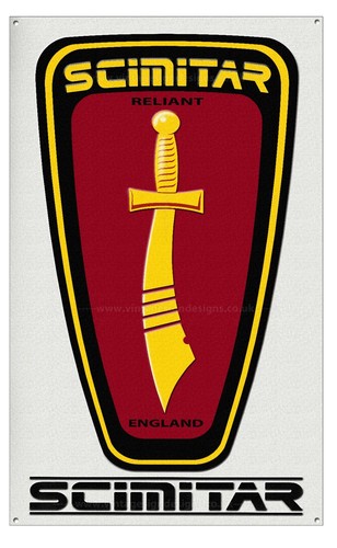 Reliant scimitar metal - scimitar, sign.