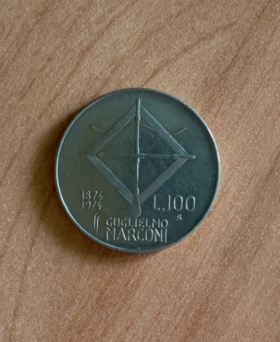 Moneta 100 lire guglielmo - moneta,