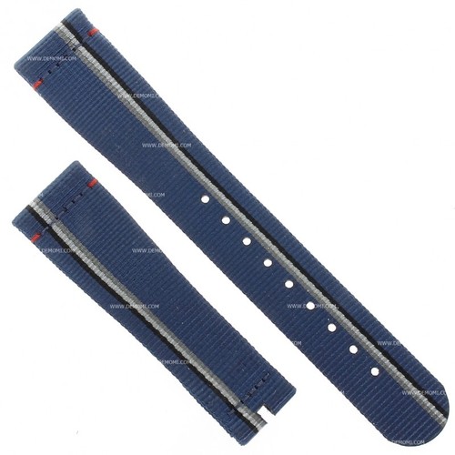Zenith cinturino tessuto blu - tessuto,