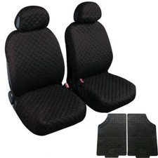 COPRISEDILI COPPIA ANTERIORI TRAPUNT. NERO+ COPPIA TAPPETINI ANTERIOR DI GOMMA