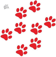 8Pcs Dog Paw Shaped Stickers