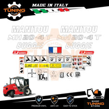 Kit Adesivi Mezzi da Lavoro Manitou Carrello Elevatore MH20-4 T Buggie K series