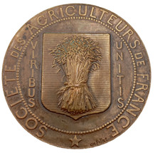 10.19/01/25 (REF18024) medaglia di bronzo aziende agricole medaglia francese