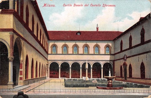 Br93089 milano cortile ducale - milano,